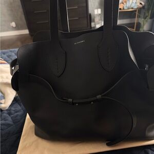 Burberry Gray Leather Belt Bag – with generic dustbag